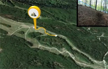 步行查看马里博尔速降赛道